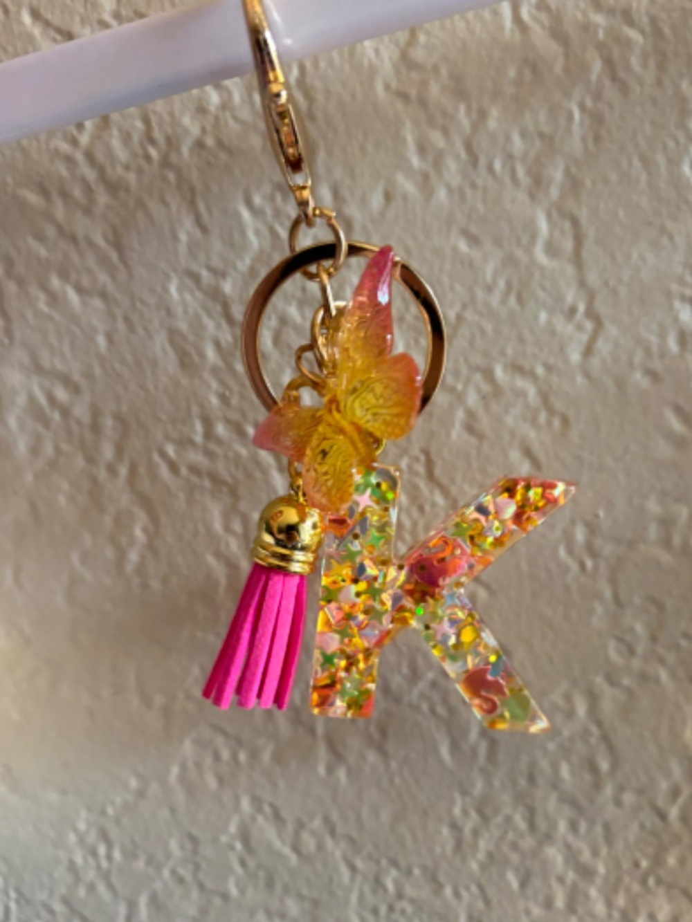 Three Pom-Pom Charmed Keychains - Picture 2 of 3